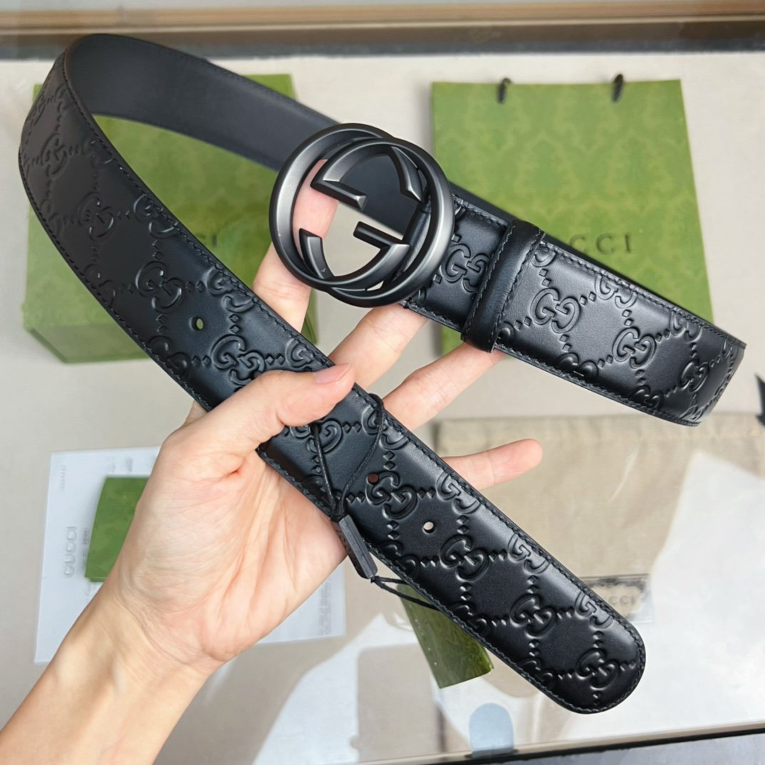 Gucci GG Marmont Reversible Belt Black, Women Belt