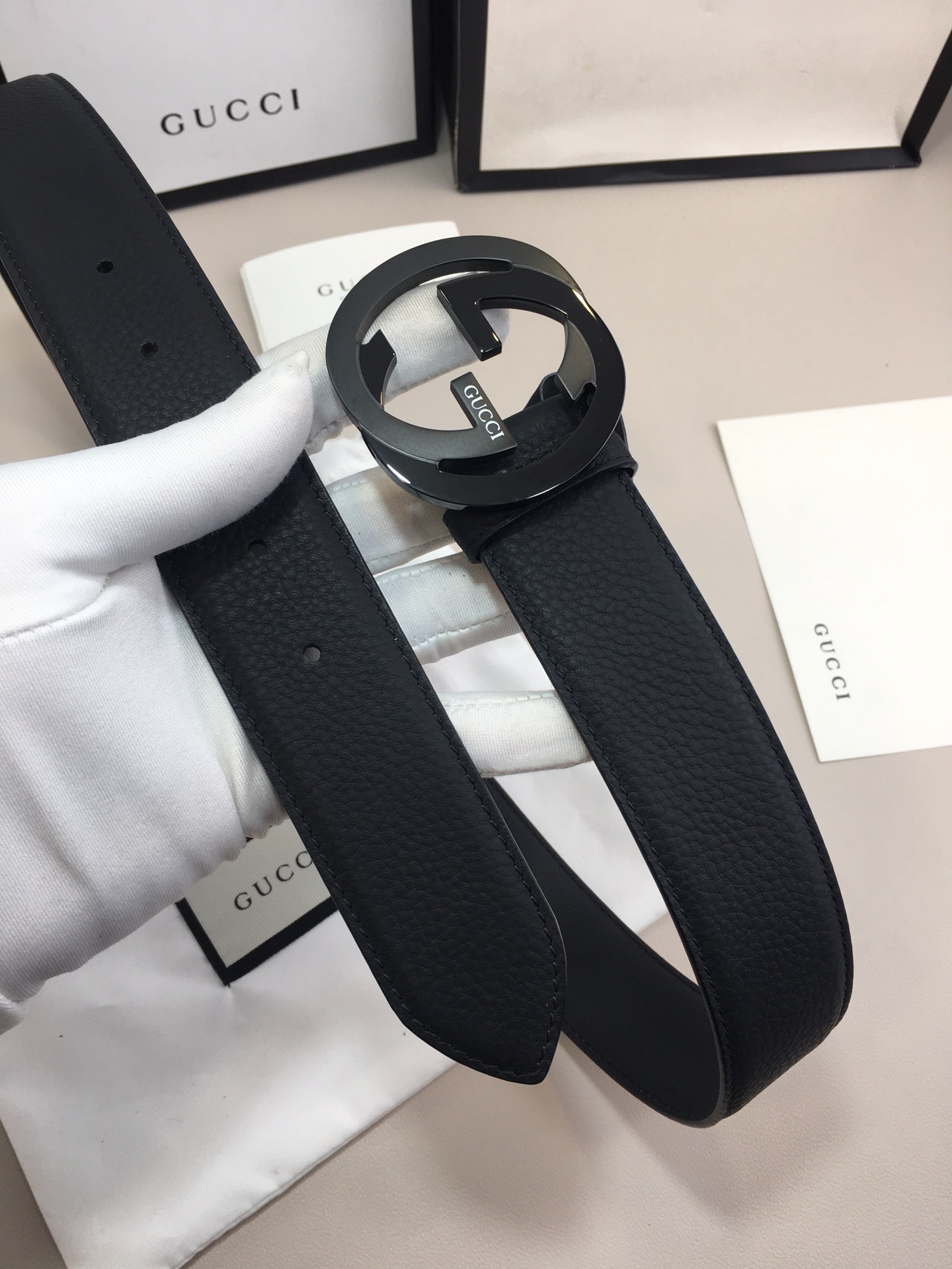 Gucci GG Marmont Reversible Belt Black, Women Belt