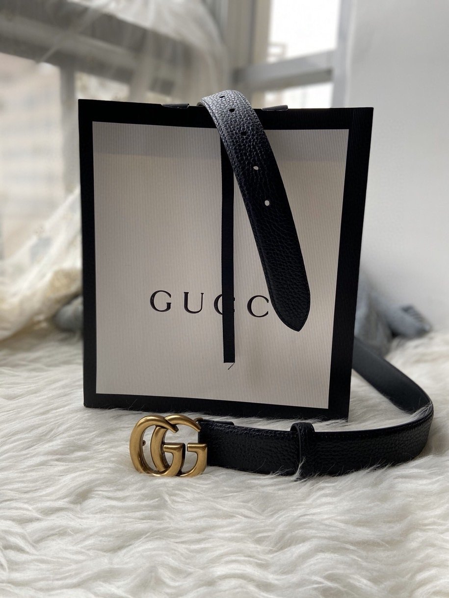 Gucci GG Marmont Reversible Belt Black Reverses To Brown For Women, Women Belt 627055 CAO2T 8170