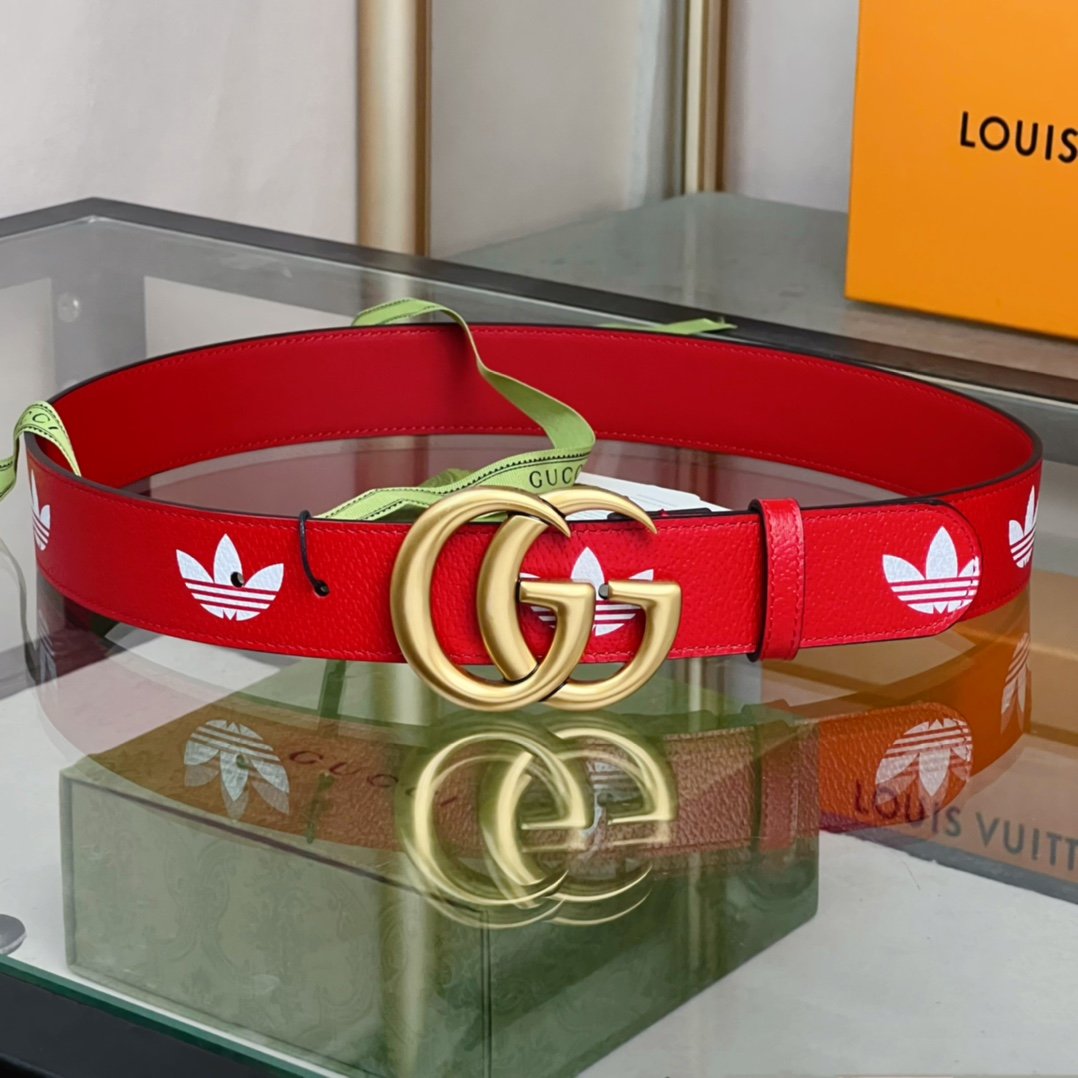 Gucci GG Marmont Reversible Belt Red, Women Belt