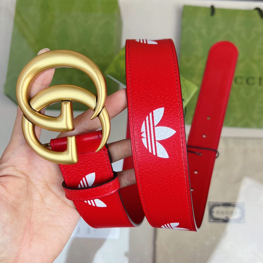 Gucci GG Marmont Reversible Belt Red, Women Belt
