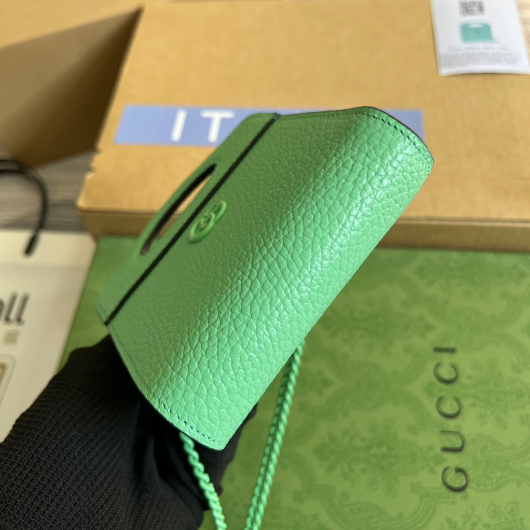 Gucci GG Marmont Top Handle Card Case Wallet Purple/Black/Green/ Blue For Women? 6.5 in/ 15.5 cm