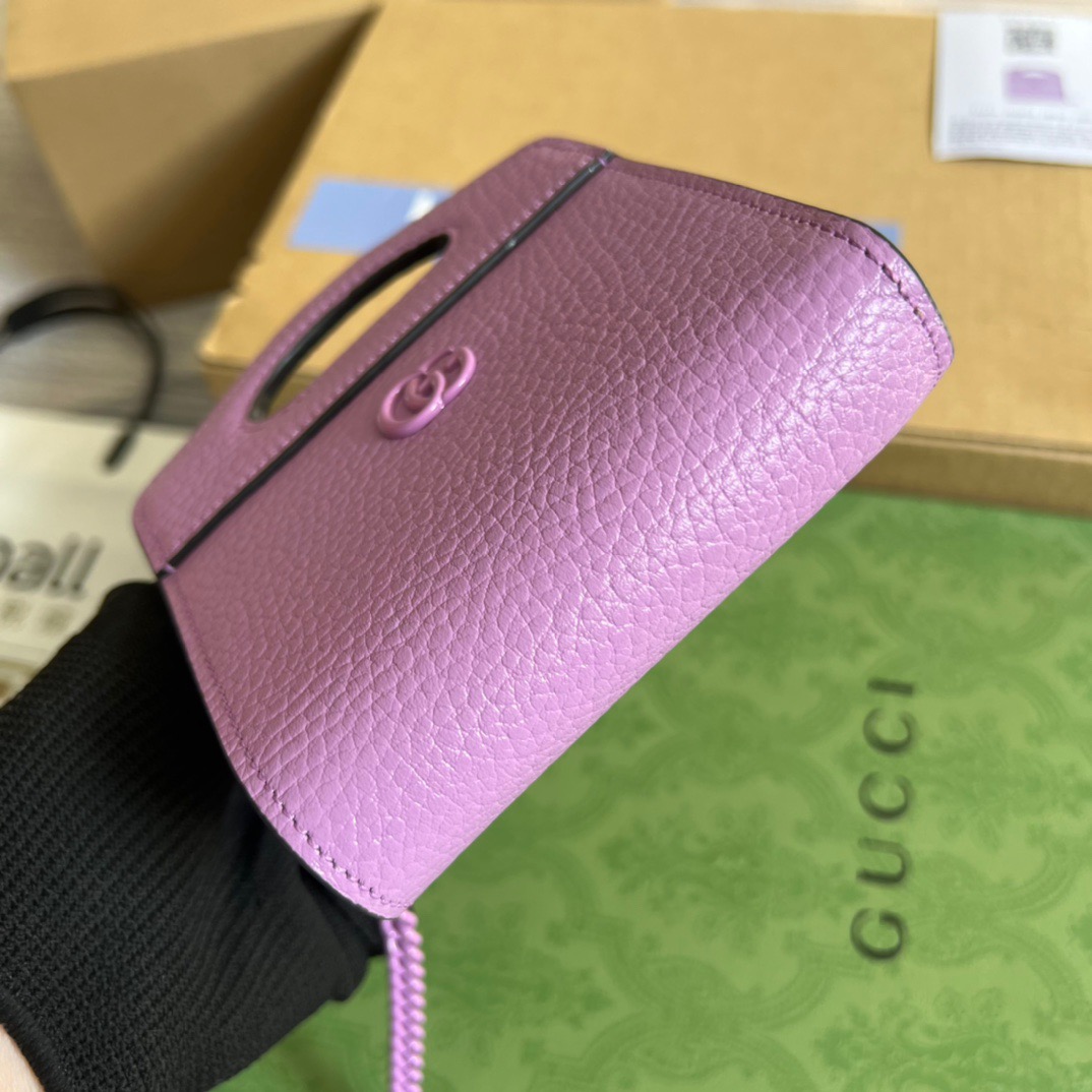 Gucci GG Marmont Top Handle Card Case Wallet Purple/Black/Green/ Blue For Women? 6.5 in/ 15.5 cm