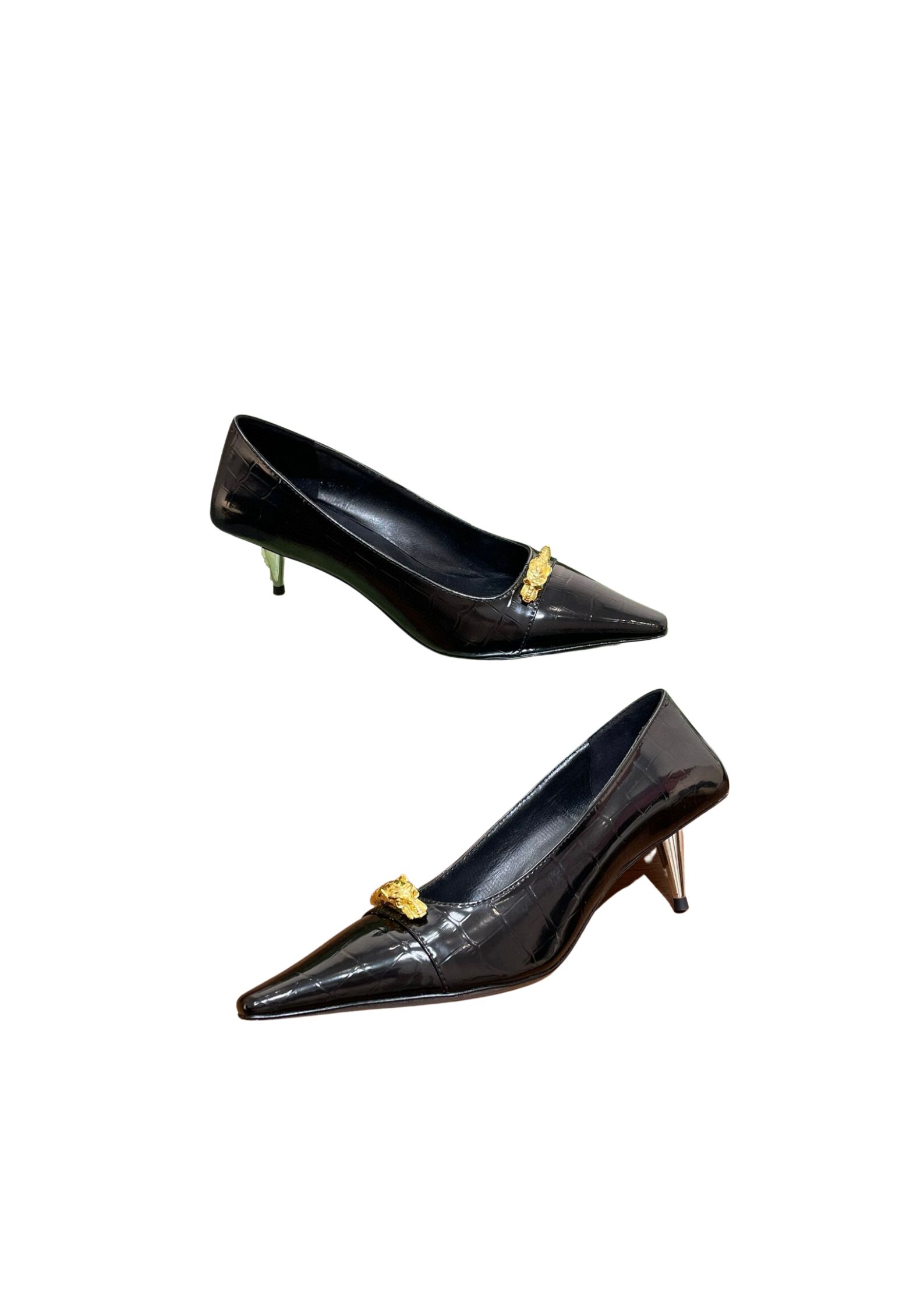 Gucci Gg Mid-Heel Pump Black For Women