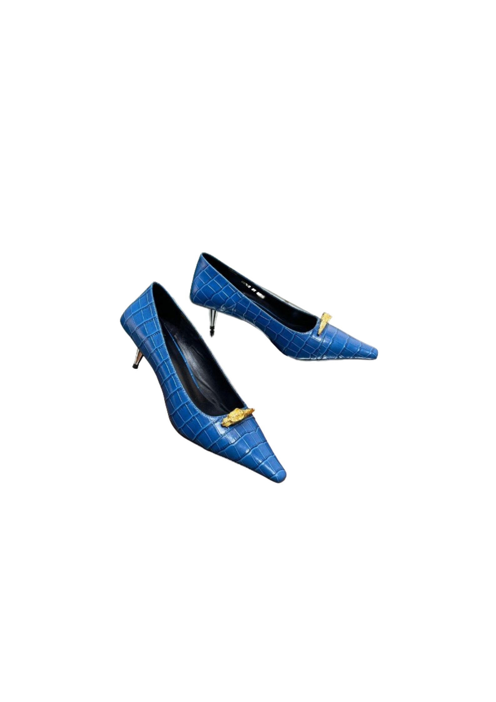 Gucci Gg Mid-Heel Pump Blue For Women