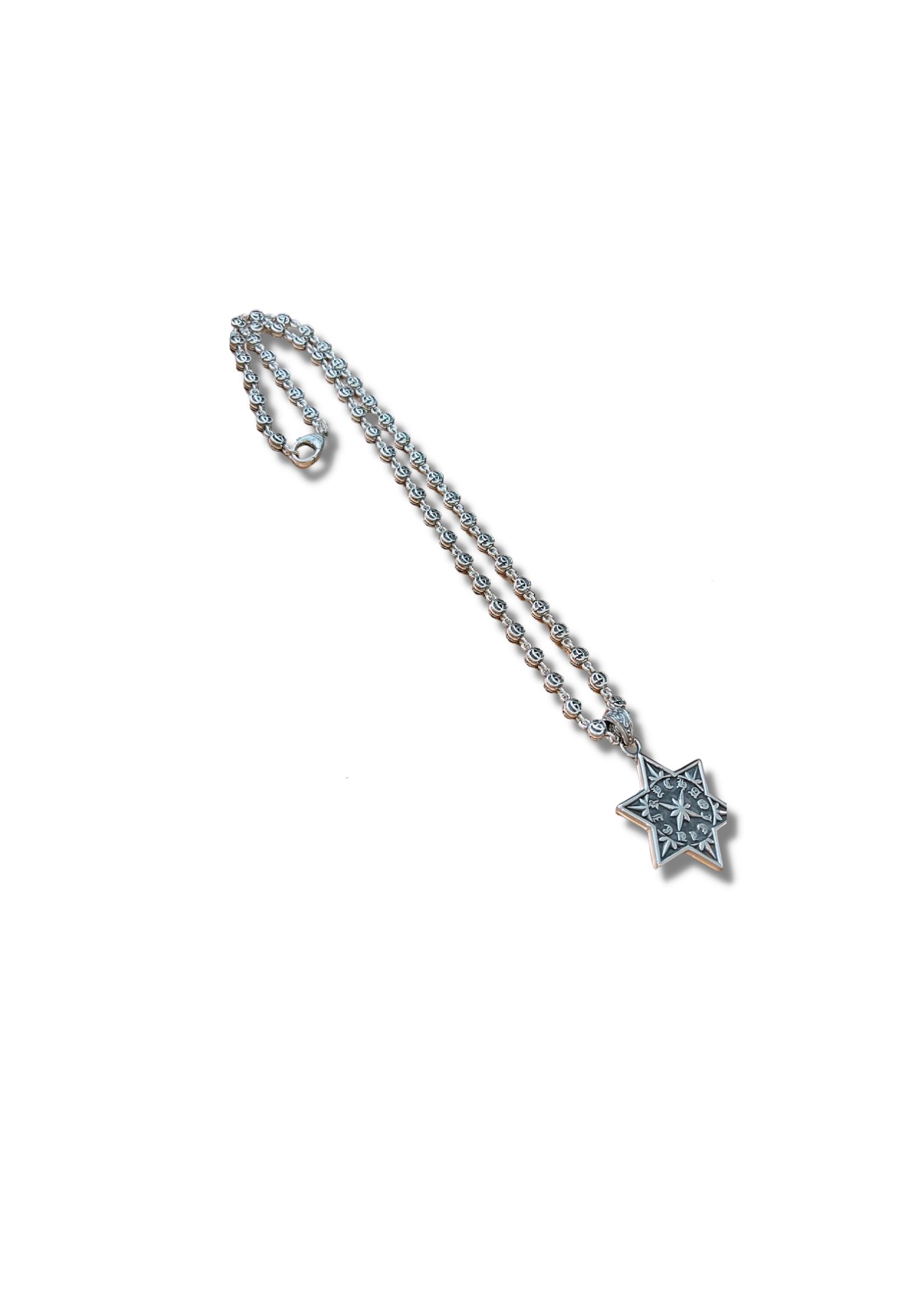 Gucci GG Star Necklace Sliver Tone For Women