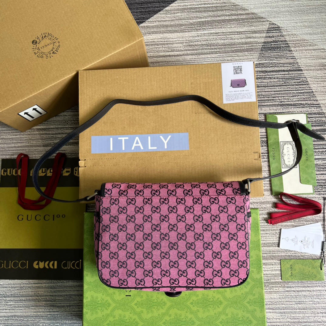 Gucci Gucci Children’s GG Multicolor Messenger Bag For Women  11.4in/29cm GG