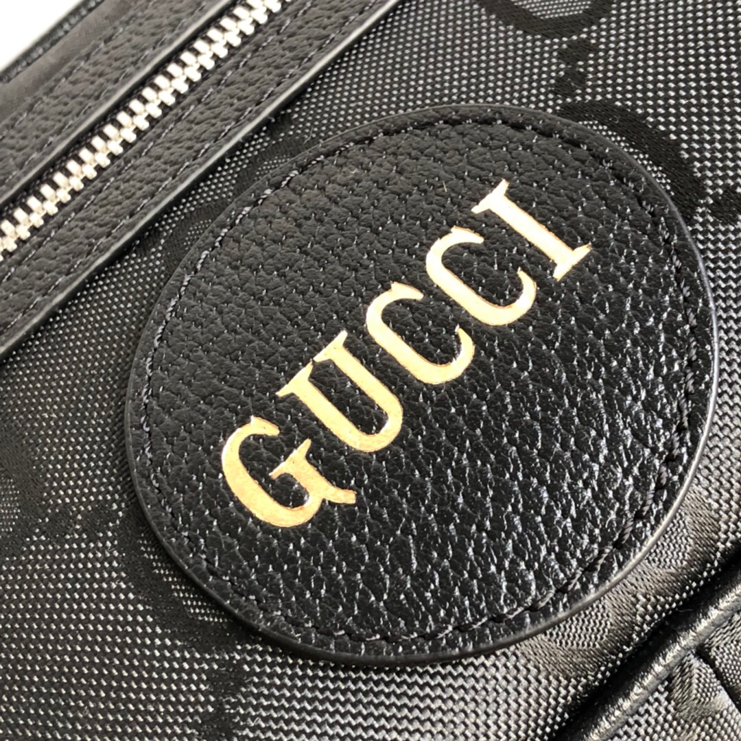Gucci Gucci Off The Grid Belt Bag Black GG ECONYL® For Men  9.5in/24cm GG 631341HBN 1000