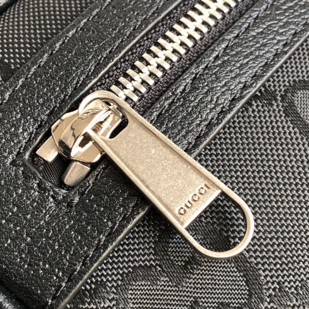 Gucci Gucci Off The Grid Belt Bag Black GG ECONYL® For Men  9.5in/24cm GG 631341HBN 1000