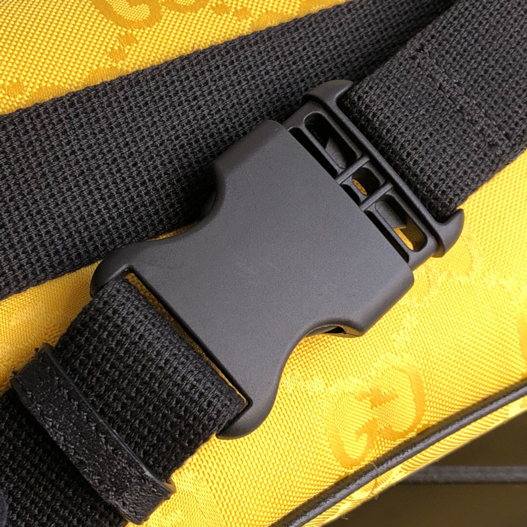 Gucci Gucci Off The Grid Belt Bag Yellow GG ECONYL® For Men  9.5in/24cm GG