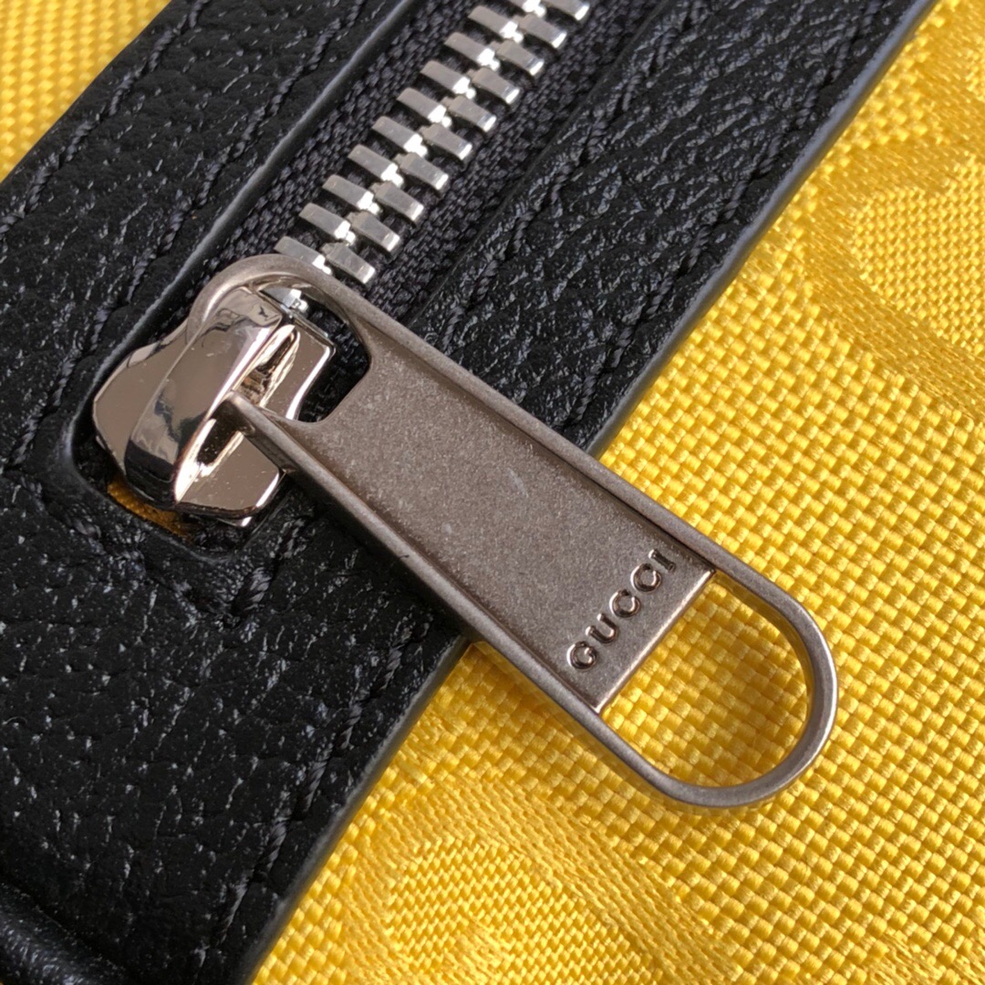 Gucci Gucci Off The Grid Belt Bag Yellow GG ECONYL® For Men  9.5in/24cm GG