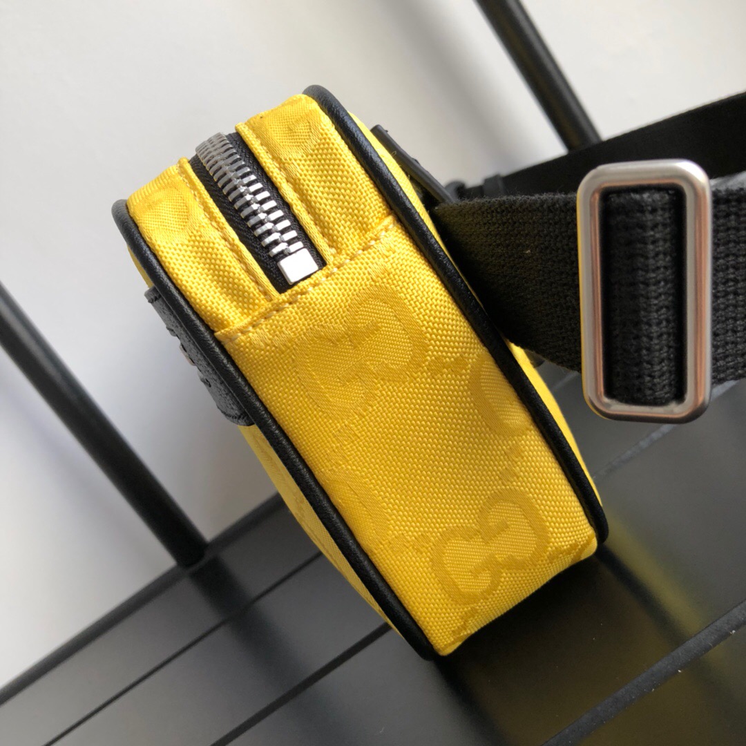 Gucci Gucci Off The Grid Belt Bag Yellow GG ECONYL® For Men  9.5in/24cm GG