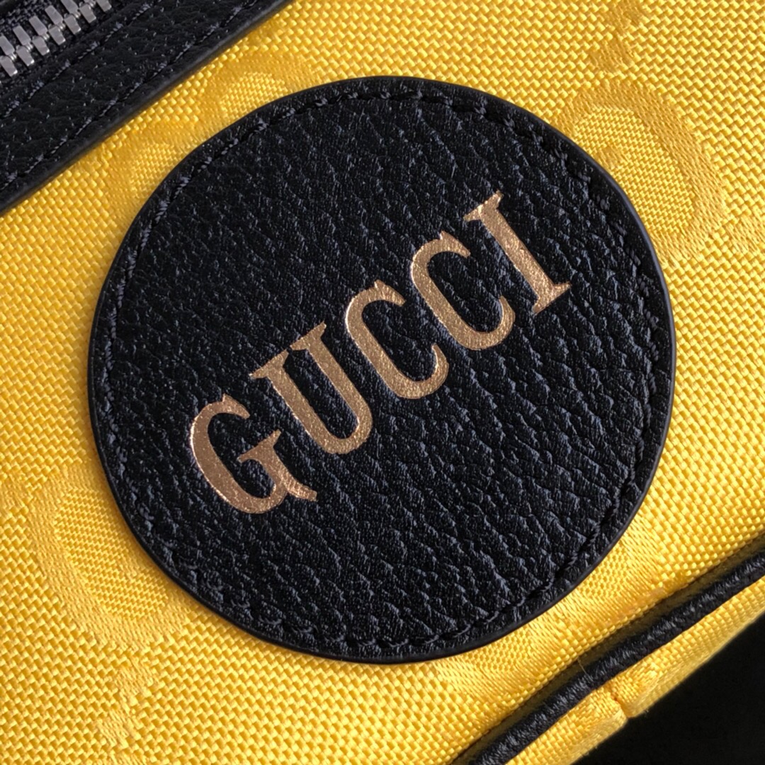 Gucci Gucci Off The Grid Belt Bag Yellow GG ECONYL® For Men  9.5in/24cm GG