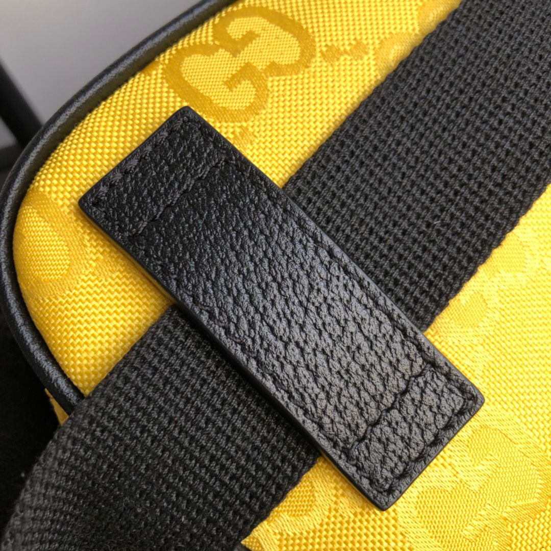 Gucci Gucci Off The Grid Belt Bag Yellow GG ECONYL® For Men  9.5in/24cm GG