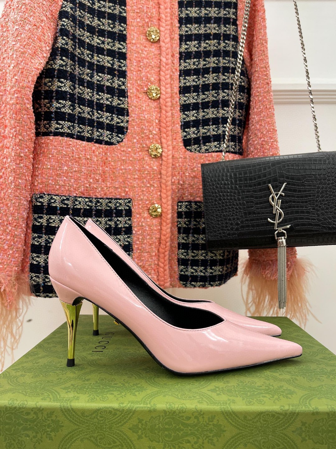 Gucci High-Heel Pump Light Pink For Women