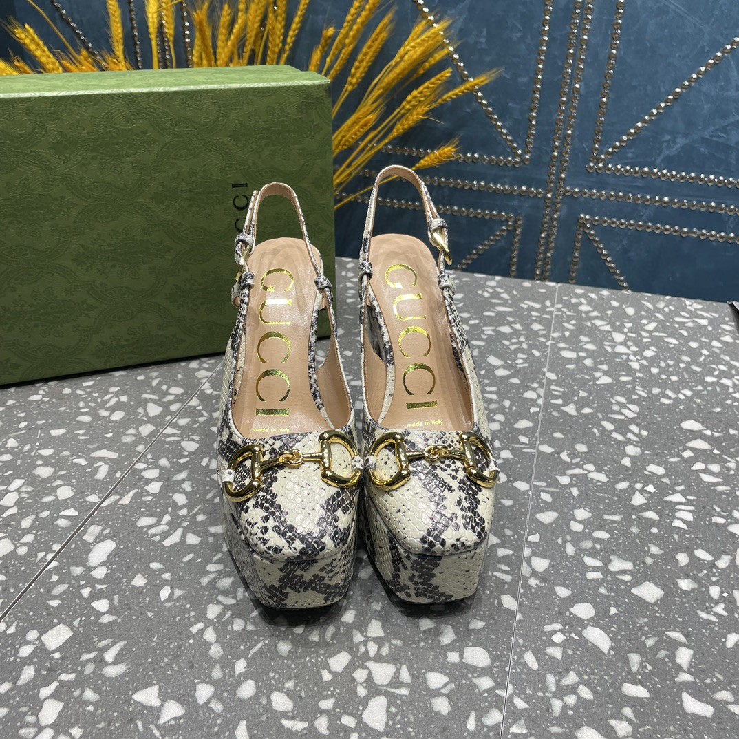 Gucci High Heel Pump Beige For Women