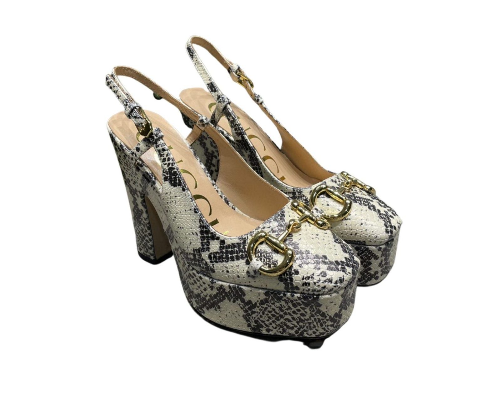 Gucci High Heel Pump Beige For Women