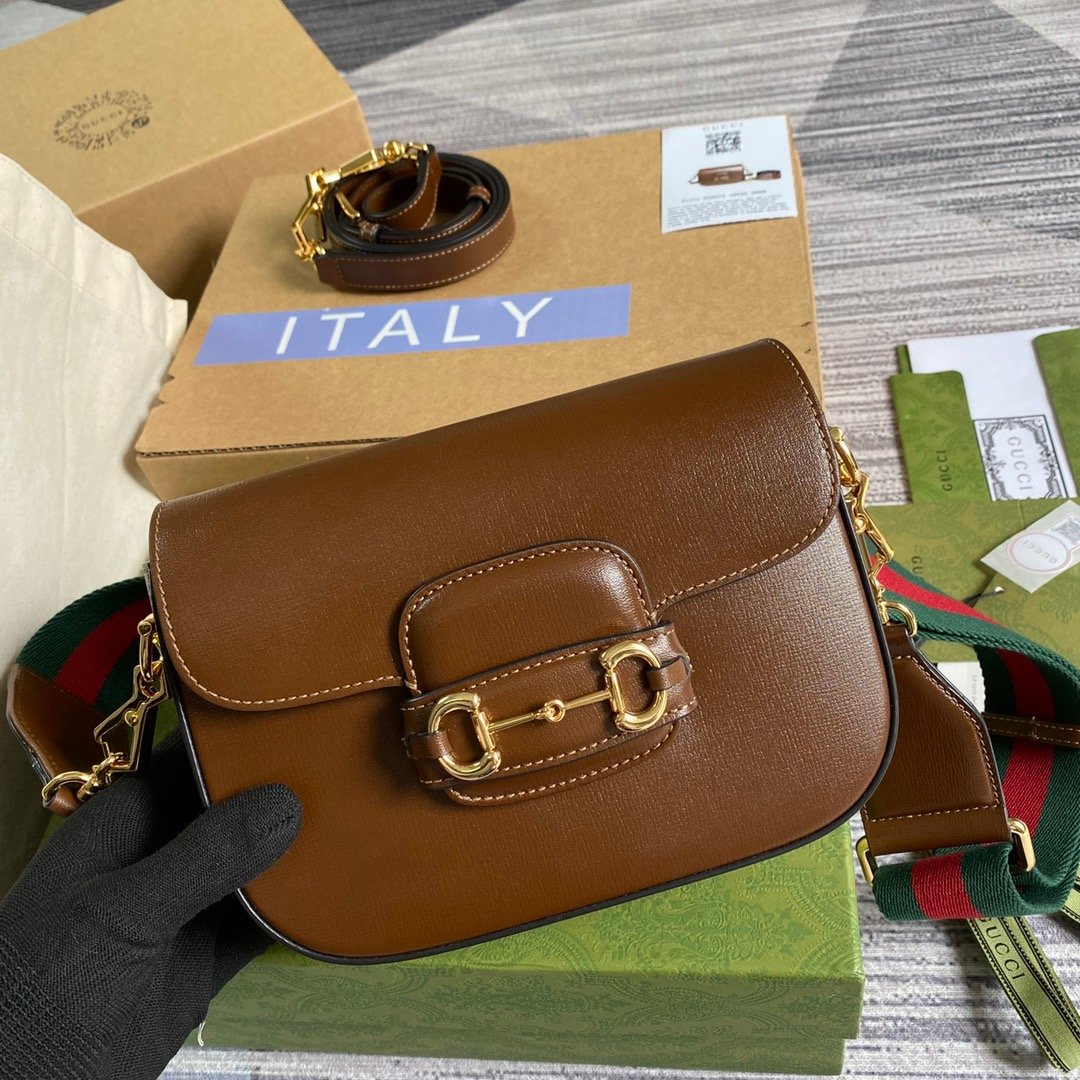Gucci Horsebit 1955 GG Mini Bag Red For Women, Women’s Bags 8in/21cm GG