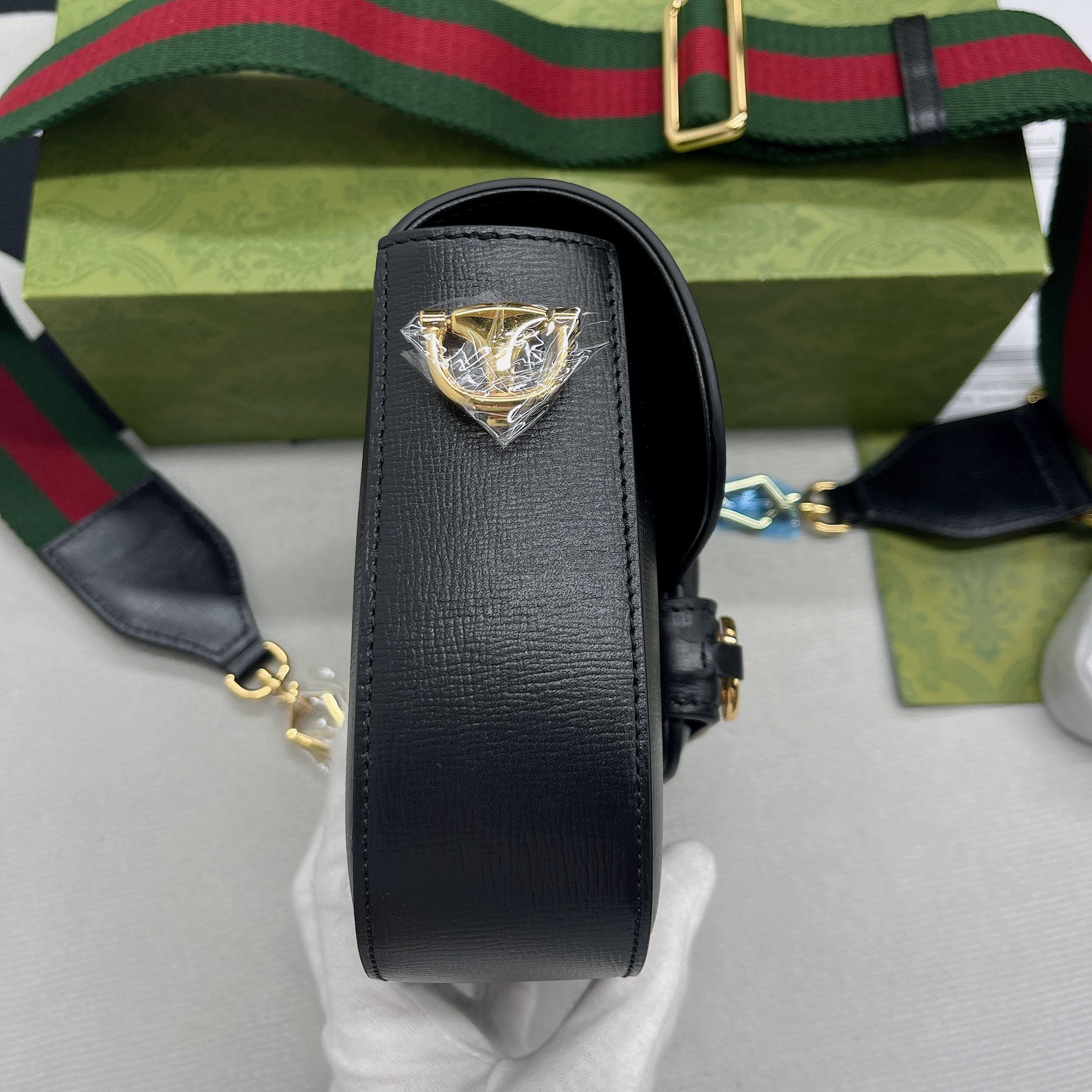 Gucci Horsebit 1955 Mini Bag Black For Women, Women’s Bags 8in/21cm GG 658574 18YSG 1060