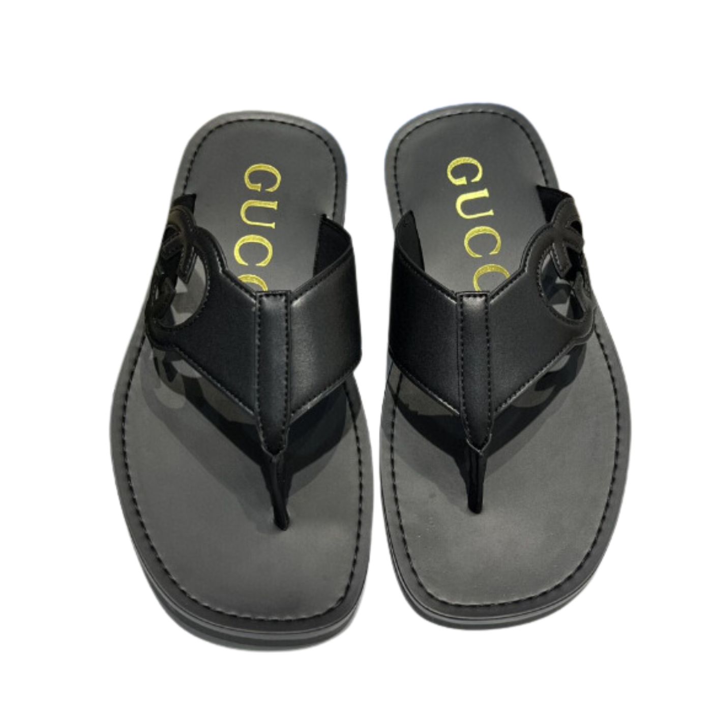 Gucci Interlocking-G Thong Sandal Black For Men