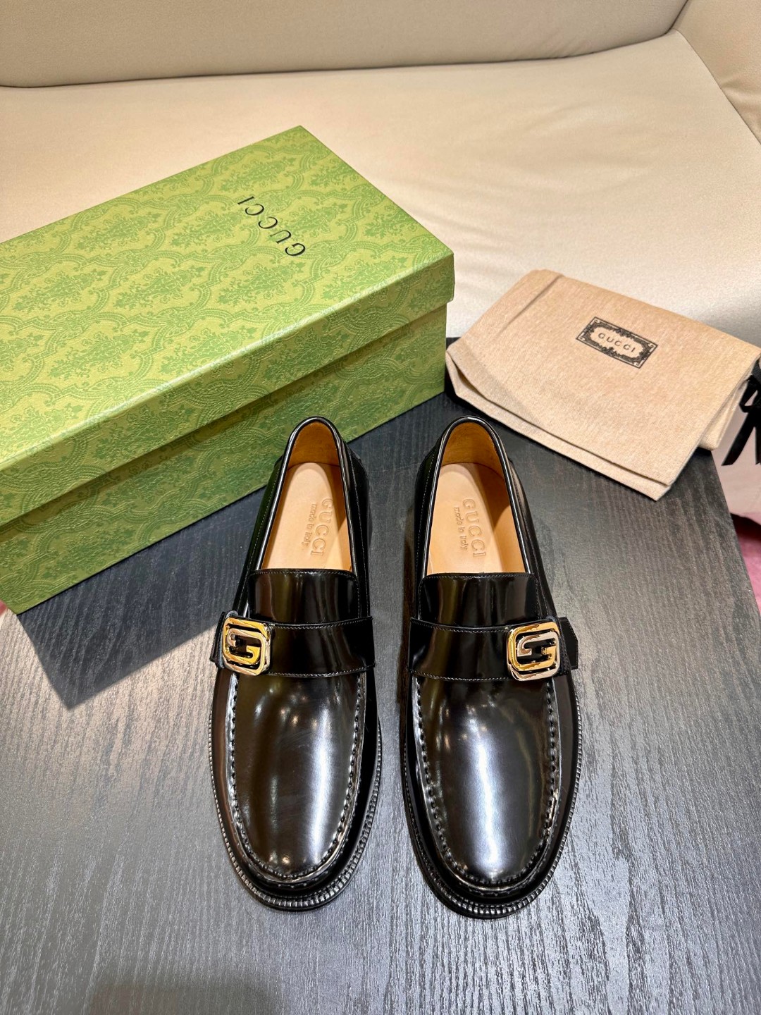 Gucci Interlocking G Loafer Black For Men