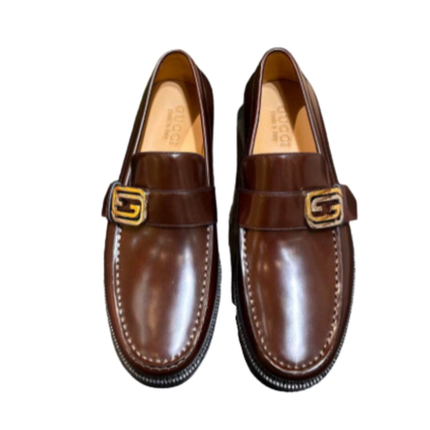 Gucci Interlocking G Loafer Brown For Men
