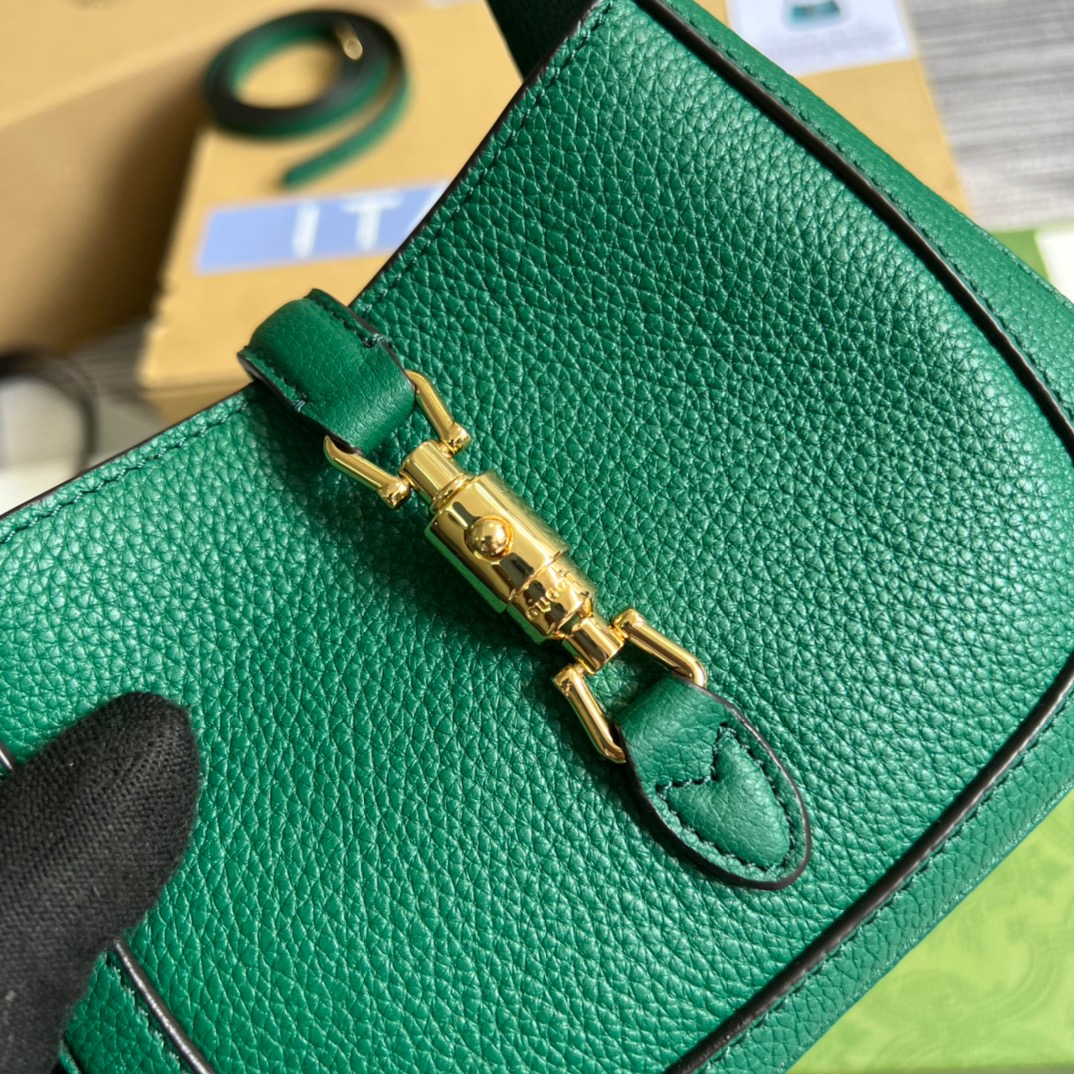 Gucci Jackie 1961 Mini Shoulder Bag Green For Women, Women’s Bags 7.5in/19cm GG