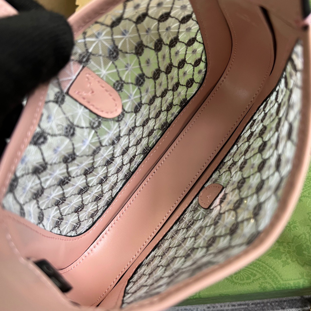 Gucci Jackie 1961 Mini Shoulder Bag Light Pink For Women, Women’s Bags 7.5in/19cm GG