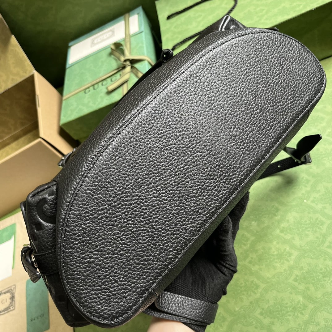 Gucci Jumbo Gg Backpack Green Khaki/Black For Women 38.5cm / 15.1in 625770 AABZF 3341