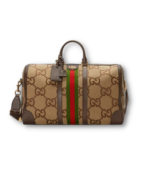 Gucci Jumbo GG Large Duffle Bag Brown For Men 20.5in/52cm 696039 UKMKG 8396