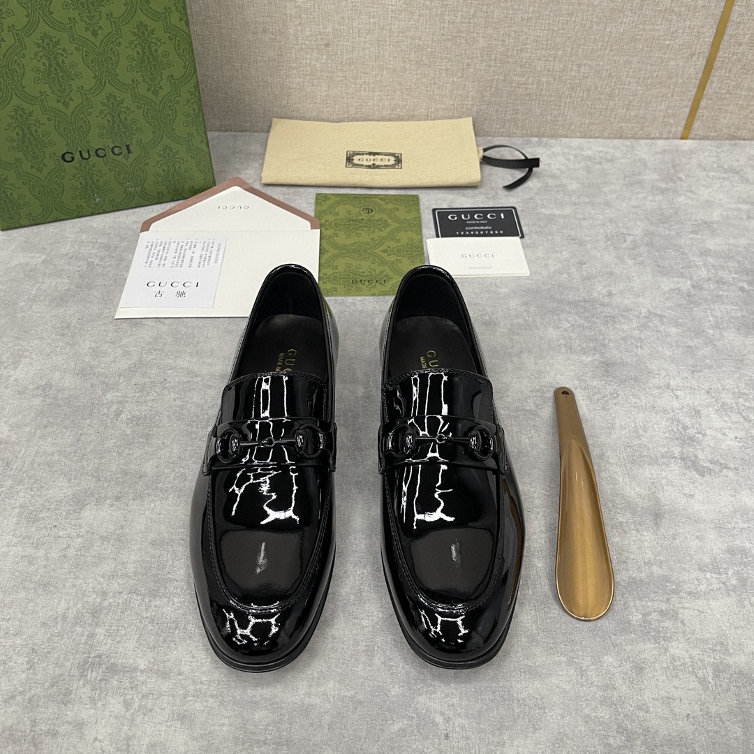 Gucci Loafer With Horsebit Black For Men 730137 BNC00 1000