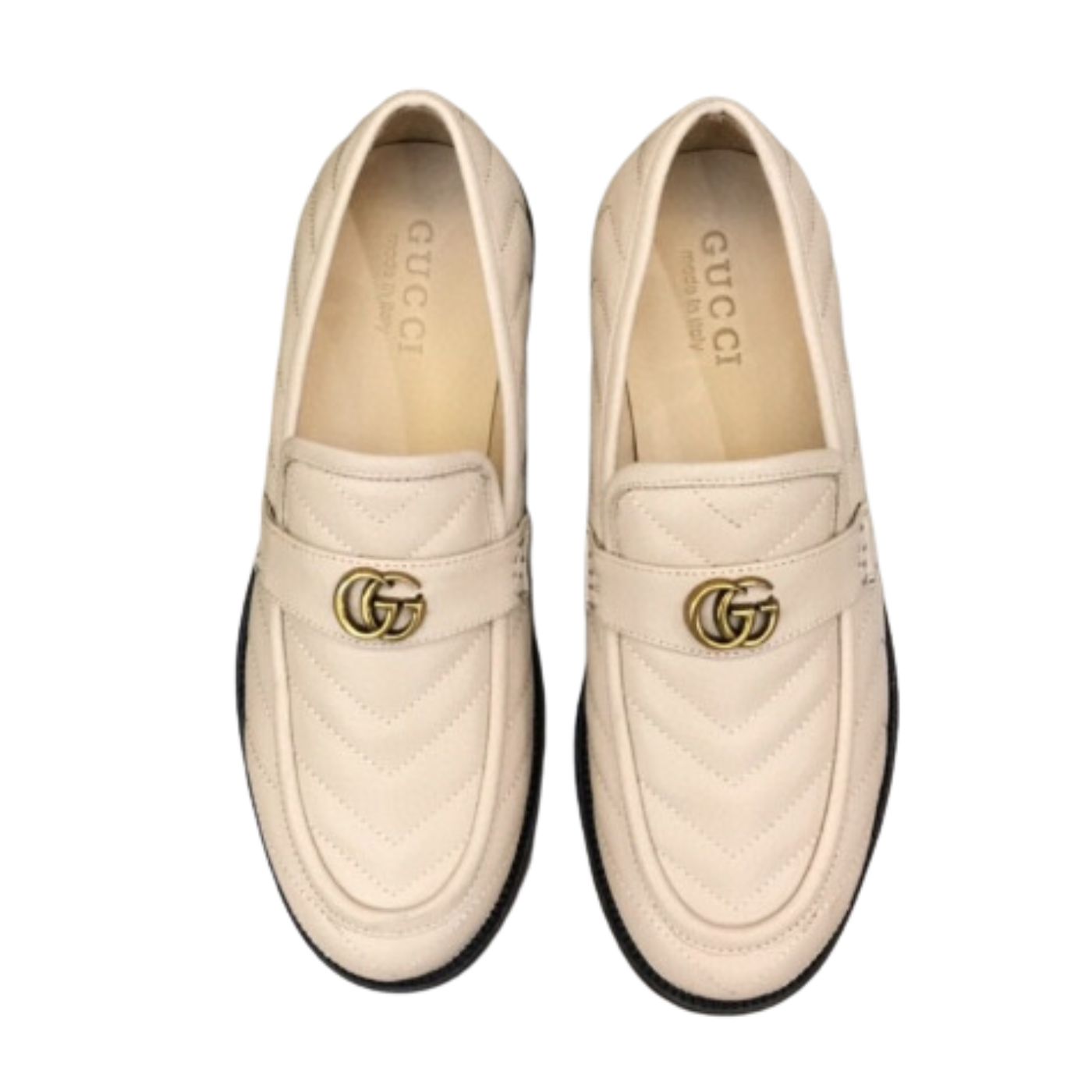 Gucci Loafer With Interlocking G Beige For Men