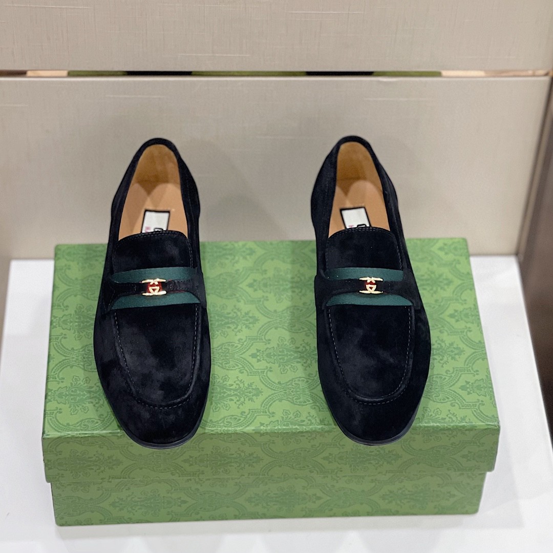 Gucci Loafer With Interlocking G Black For Men