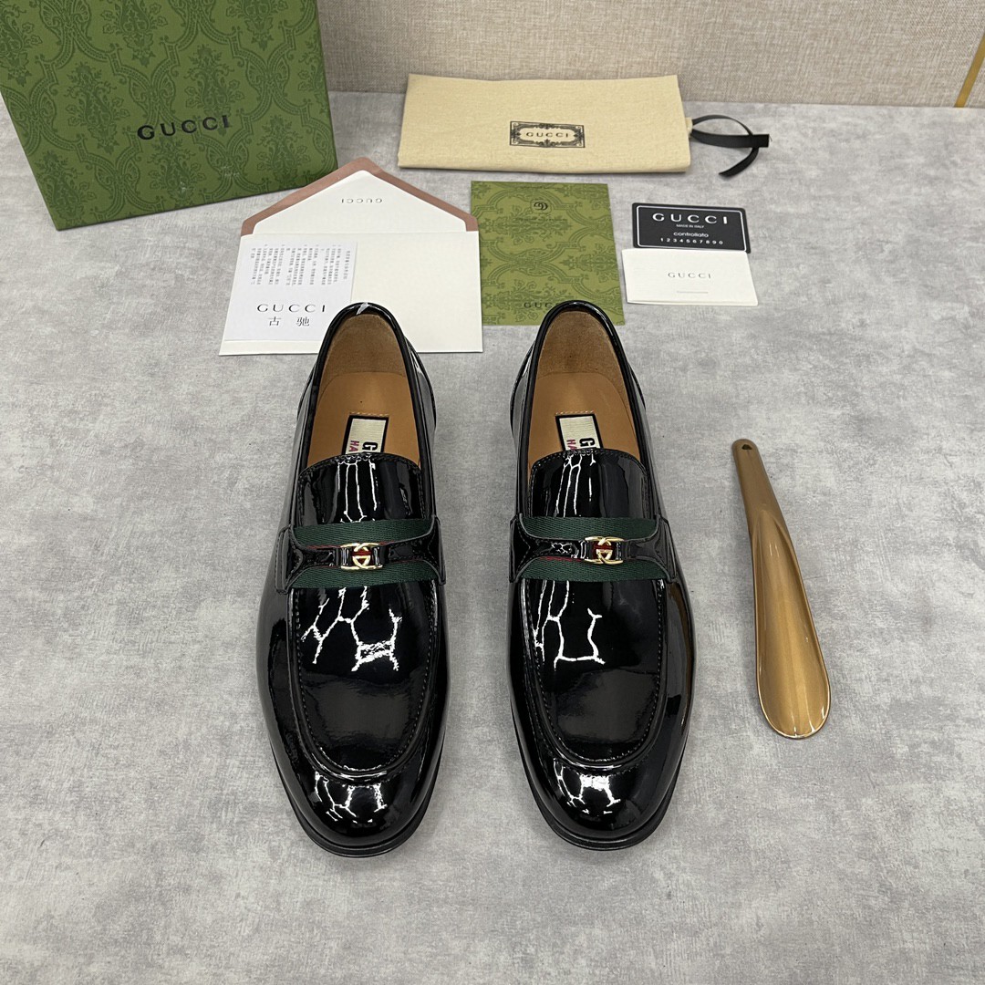 Gucci Loafer With Interlocking G Black For Men