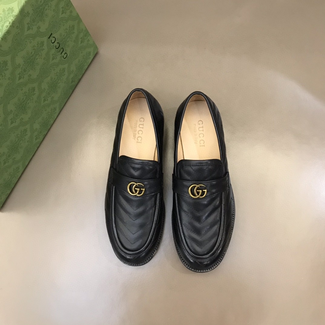 Gucci Loafer With Interlocking G Black For Men