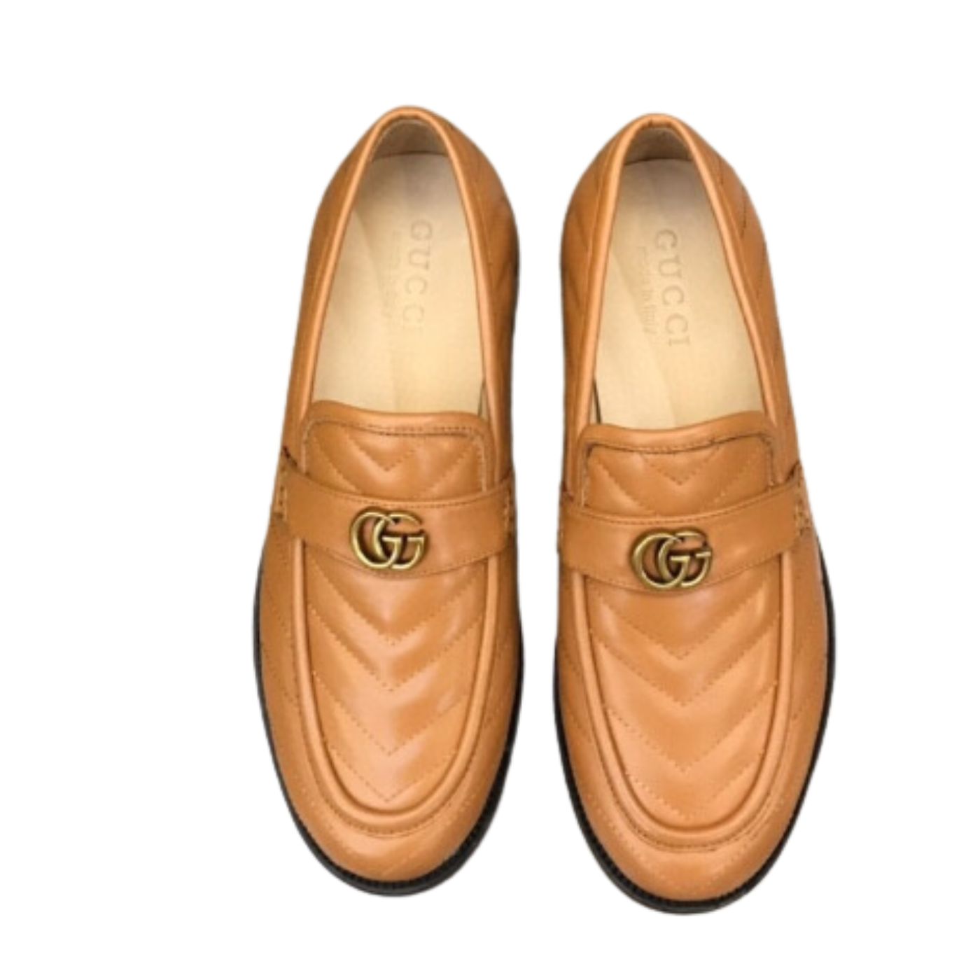 Gucci Loafer With Interlocking G Light Brown For Men