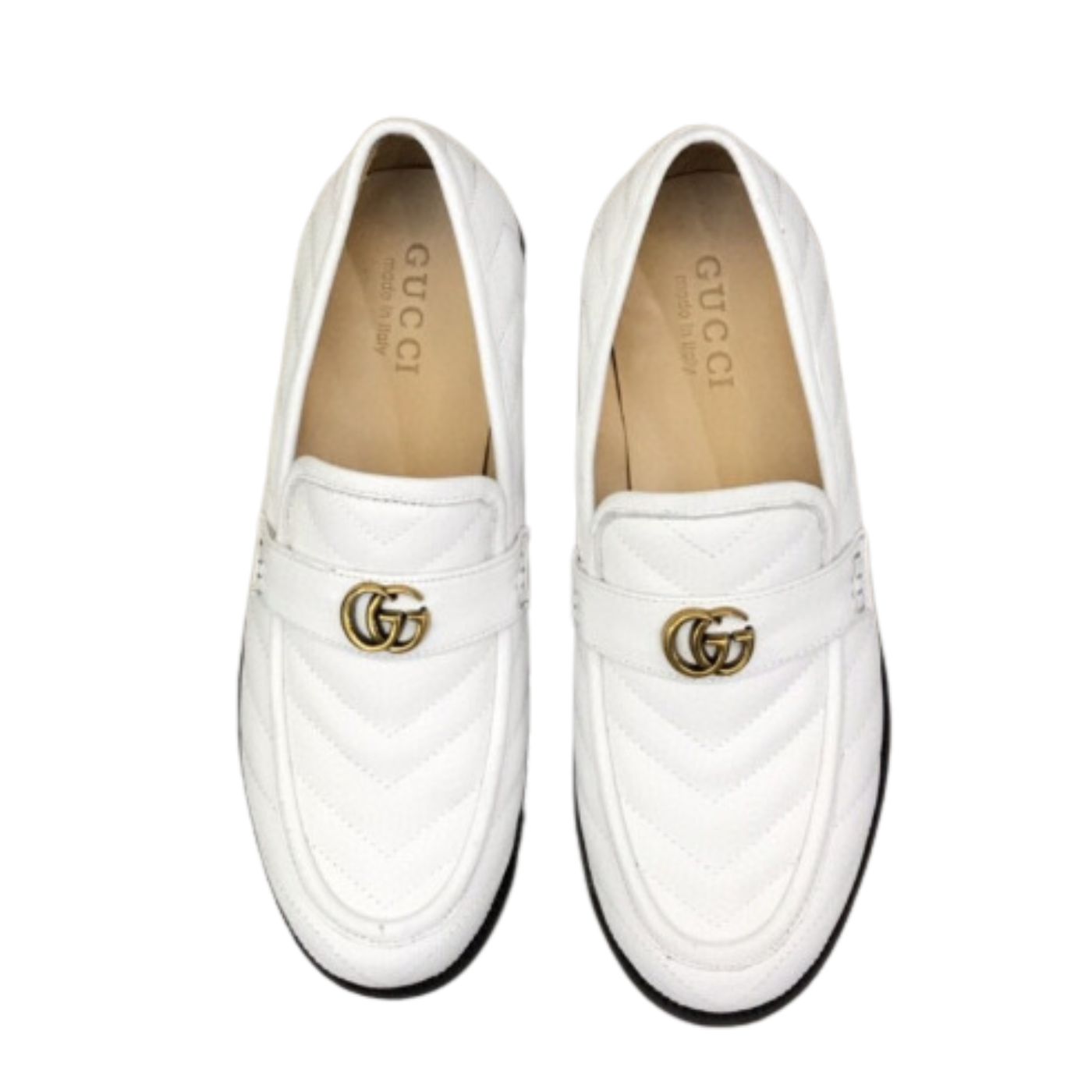 Gucci Loafer With Interlocking G White For Men