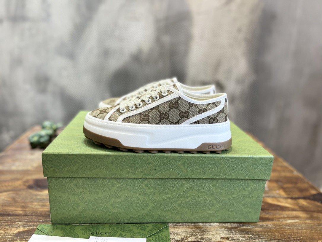 Gucci Low-Cut Sneaker Brown For Women