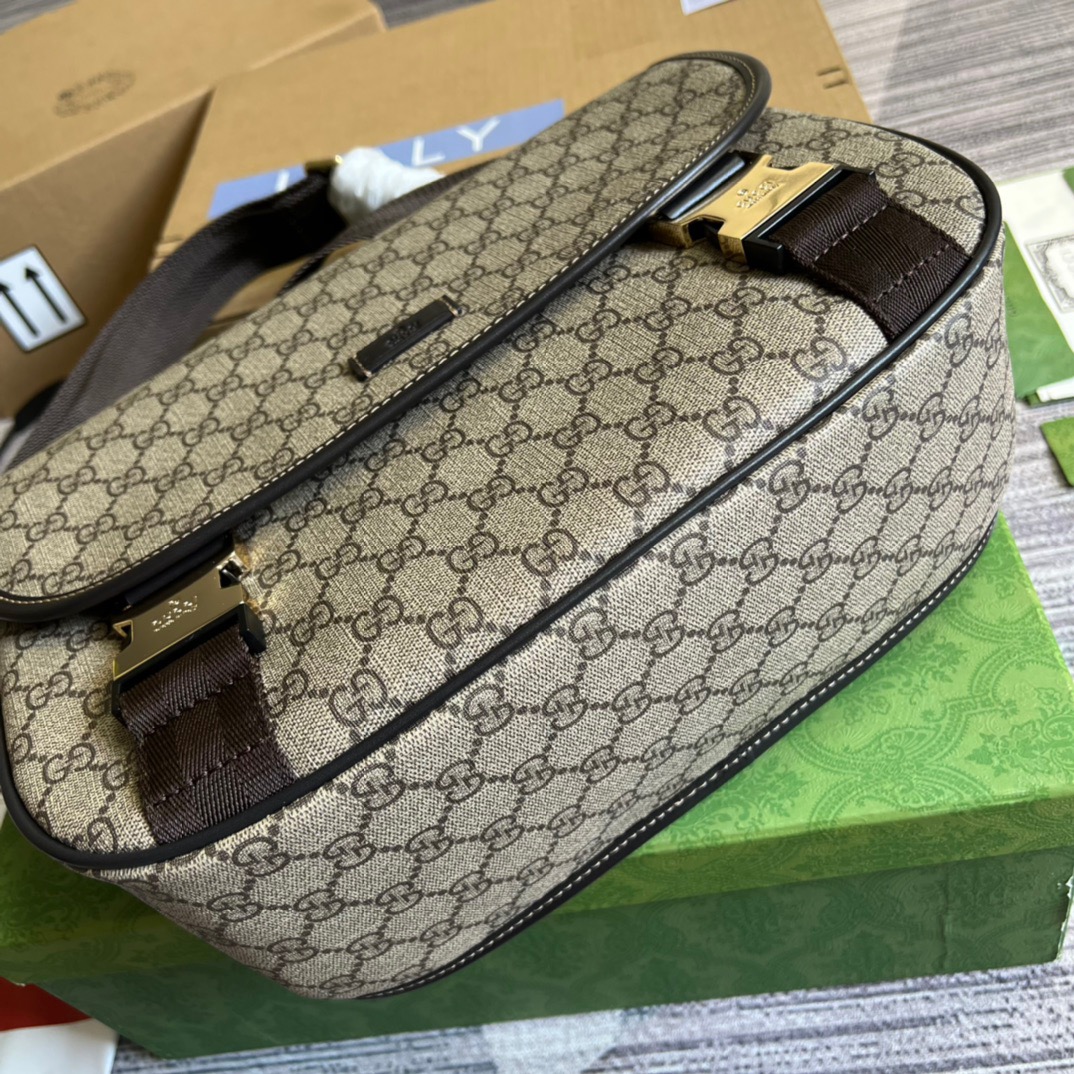 Gucci Messenger Bag Shoulder Bag Beige GG Supreme Canvas For Women,Men 12.9in/33cm 2101214094842