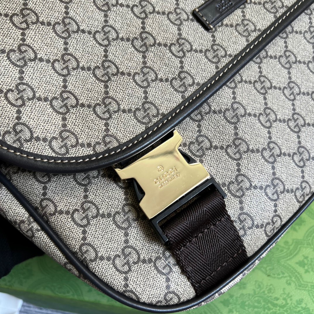 Gucci Messenger Bag Shoulder Bag Beige GG Supreme Canvas For Women,Men 12.9in/33cm 2101214094842