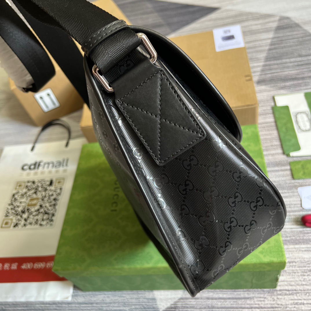 Gucci Messenger Bag Shoulder Bag Black GG Supreme Canvas For Women,Men 12.9in/33cm GG 2101214059377