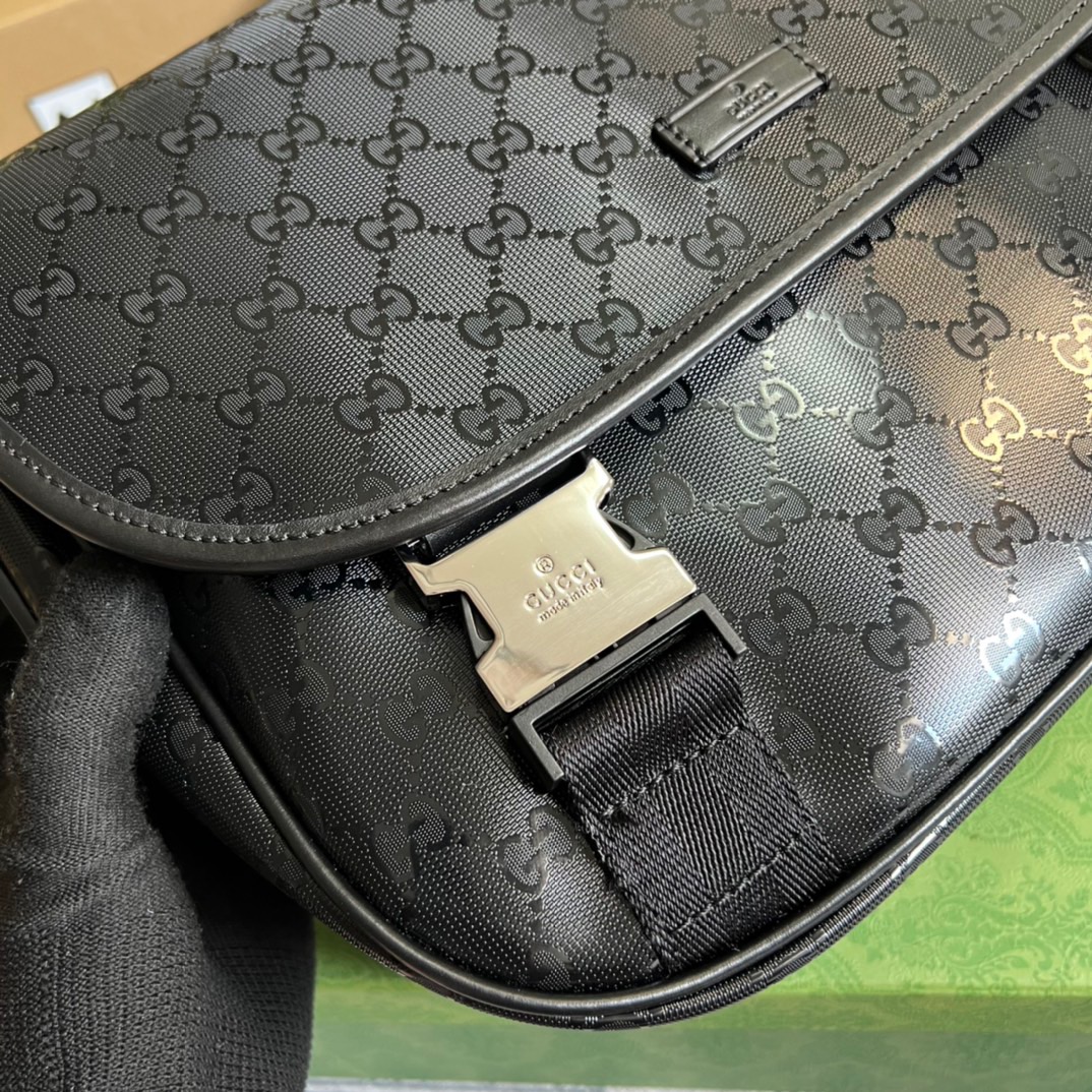 Gucci Messenger Bag Shoulder Bag Black GG Supreme Canvas For Women,Men 12.9in/33cm GG 2101214059377