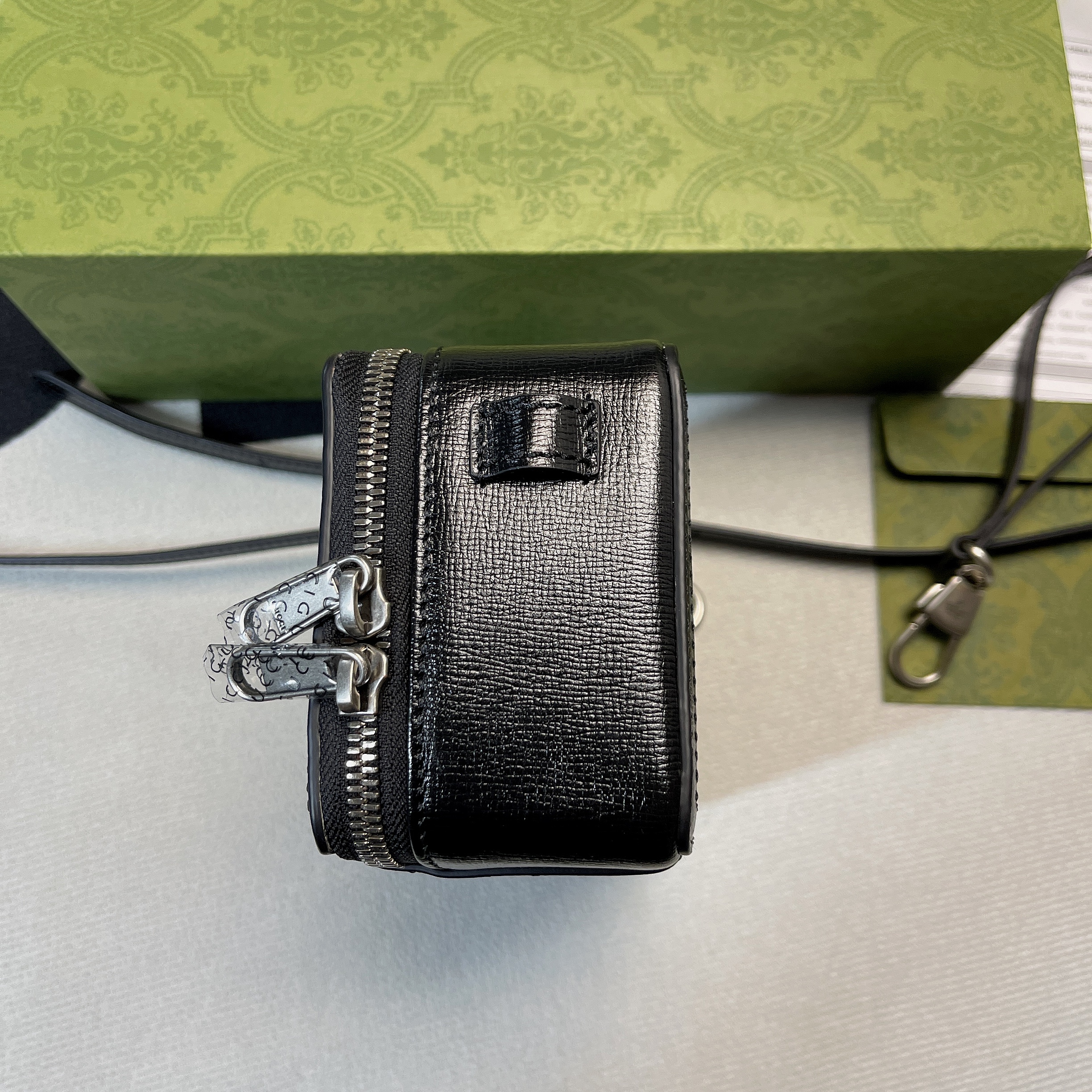 Gucci Mini Bag With Interlocking G Black GG Supreme Canvas For Women 9in/23cm GG