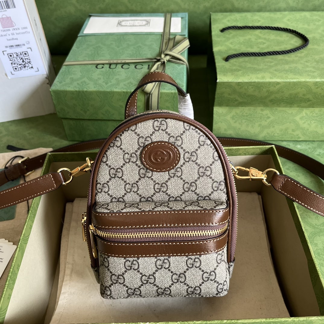Gucci Multi-Function Bag Brown For Women 19cm / 7.5in