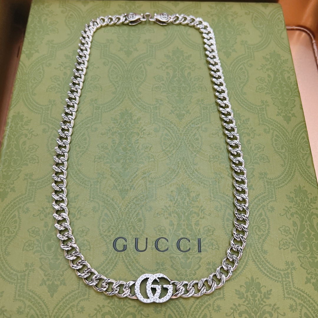 Gucci Necklace Chain Silver For Women