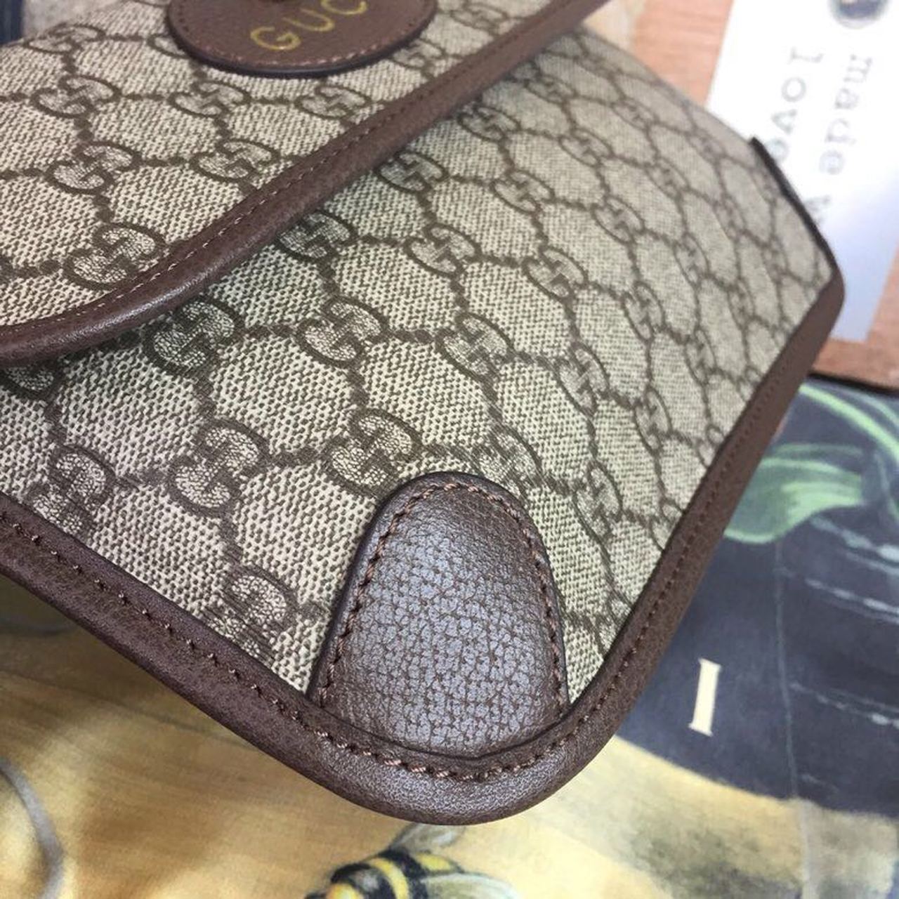 Gucci Neo Vintage GG Supreme Belt Bag Beige/ebony GG Supreme Canvas With Brown For Women 9.4in/24cm