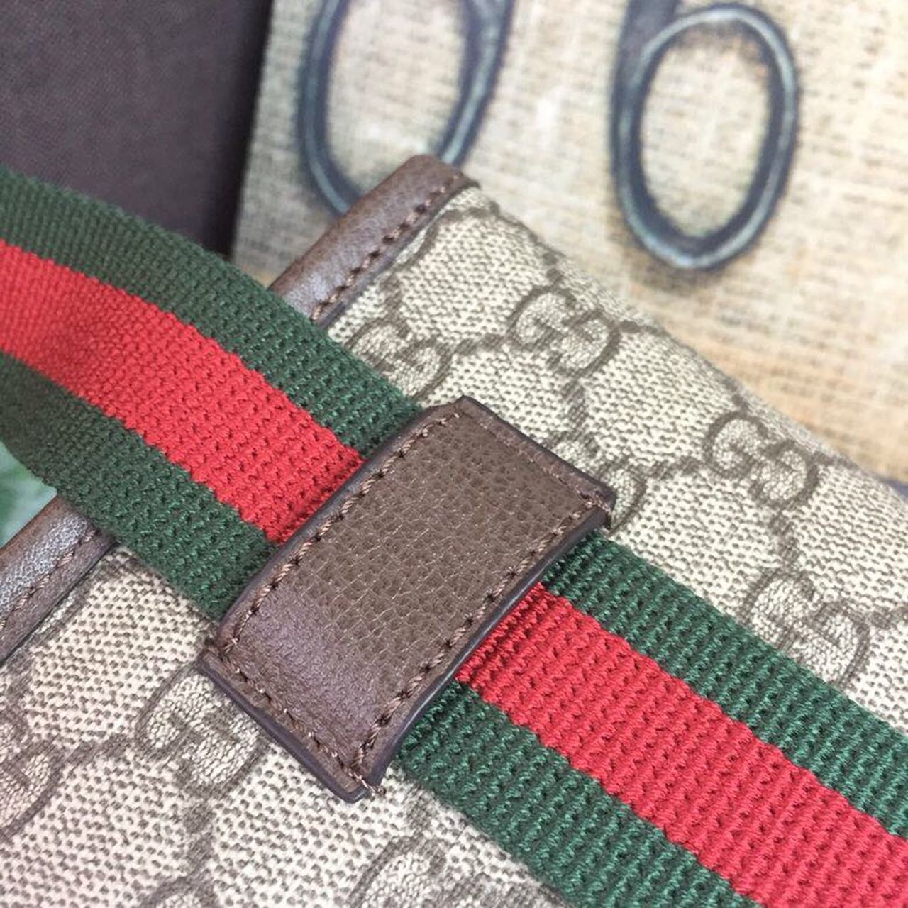 Gucci Neo Vintage GG Supreme Belt Bag Beige/ebony GG Supreme Canvas With Brown For Women 9.4in/24cm