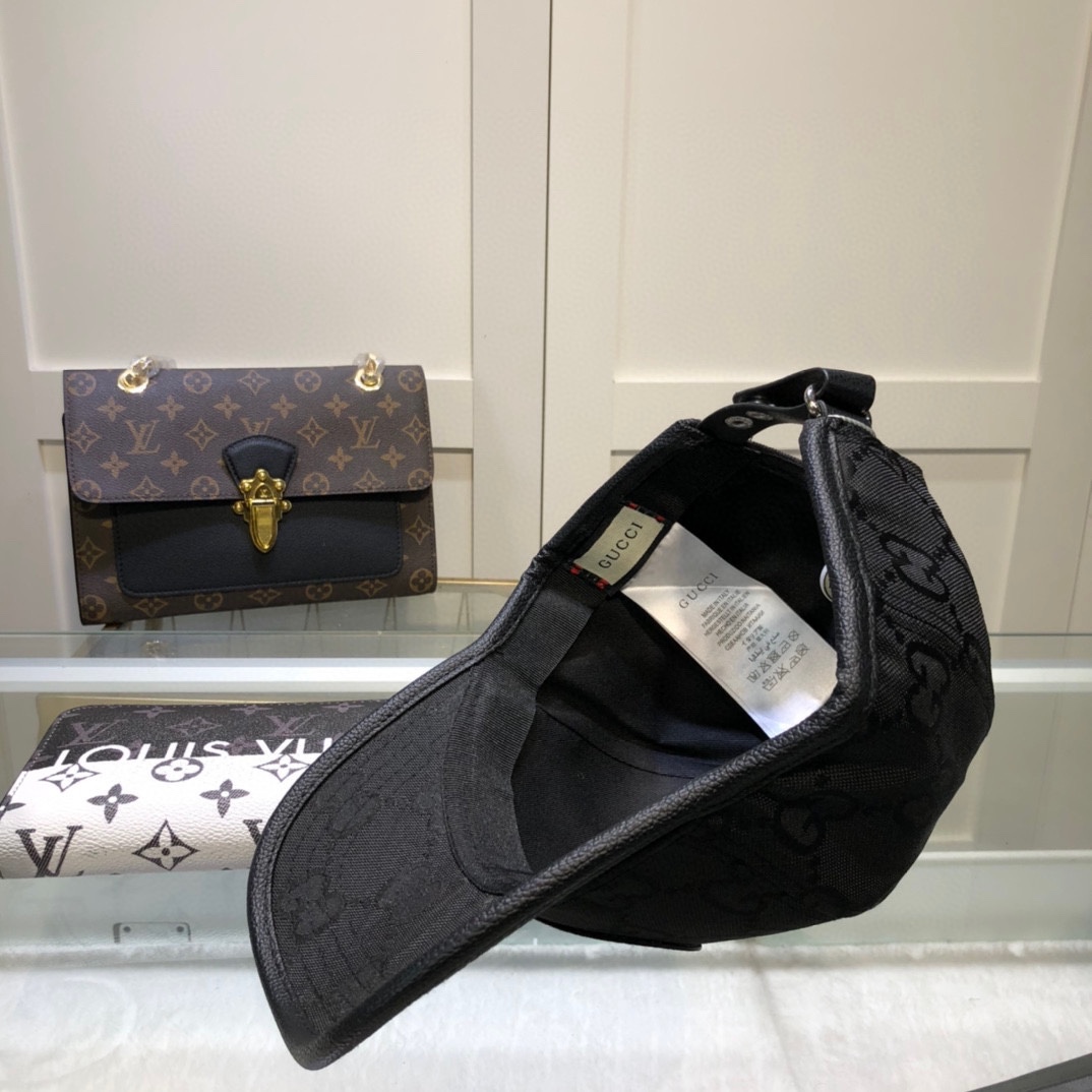 Gucci Off The Grid Baseball Hat Black GG Hat