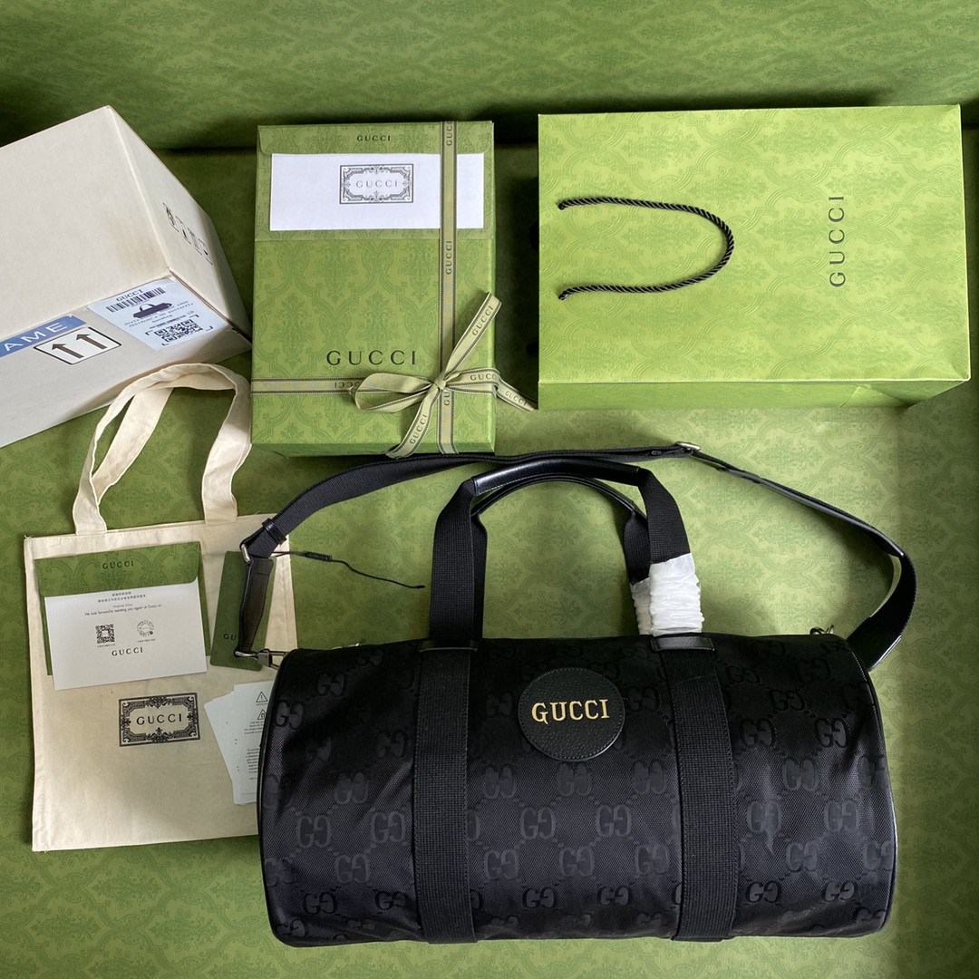 Gucci Off The Grid Duffle Bag Black GG Nylon For Men 19in/47.5cm GG 658632HVN 1000