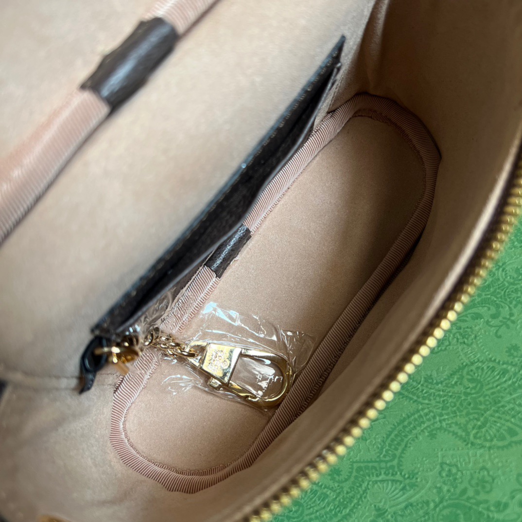 Gucci Ophidia Belt Bag With Web Beige/Ebony Soft GG Supreme Canvas  For Men 7.1in/18cm GG 699765 96IWG 8745